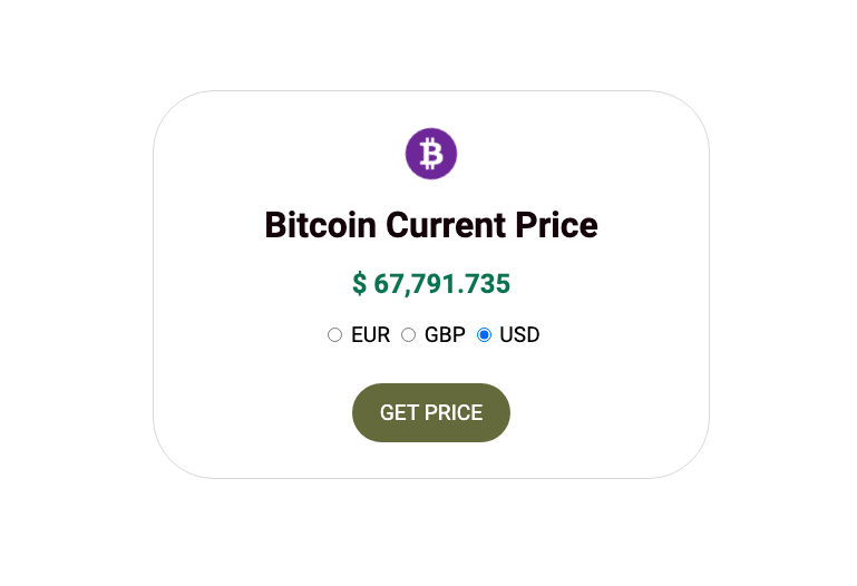 Bitcoin Current Price Checker