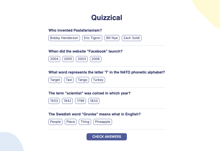 Quizzical